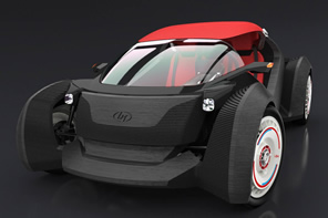 Fabrican vehículo con impresora 3D